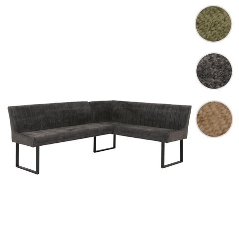 Eckbank O82 chenille - Ausrichtung Links - Grün von HWC bei coso-home
