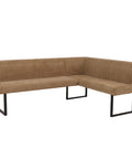 Eckbank O82 chenille - Ausrichtung Links - braun von HWC bei coso-home