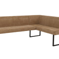 Eckbank O82 chenille - Ausrichtung Links - braun von HWC bei coso-home