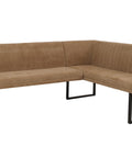 Eckbank O82 chenille - Ausrichtung Links - braun von HWC bei coso-home