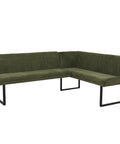 Eckbank O82 chenille - Ausrichtung Links - Grün von HWC bei coso-home