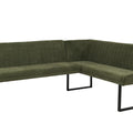 Eckbank O82 chenille - Ausrichtung Links - Grün von HWC bei coso-home