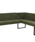 Eckbank O82 chenille - Ausrichtung Links - Grün von HWC bei coso-home