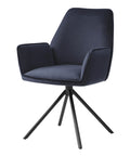 Esszimmerstuhl G67 samt - anthrazit-blau von HWC bei coso-home