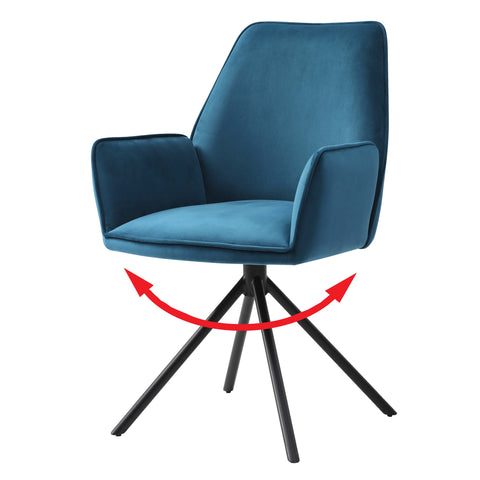 Esszimmerstuhl G67 samt - türkis von HWC bei coso-home