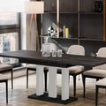 Ausziehbarer Esstisch "Appia White" 130-210cm (Beton Dunkel) von Endo-Möbel bei coso-home