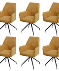 6er-Set Esszimmerstuhl K15 stoff - gelb von HWC bei coso-home