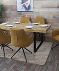6er-Set Esszimmerstuhl K15 stoff - gelb von HWC bei coso-home