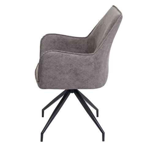 6er-Set Esszimmerstuhl K15 stoff - grau von HWC bei coso-home