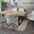 6er-Set Esszimmerstuhl K15 stoff - beige von HWC bei coso-home