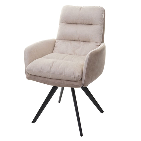 Esszimmerstuhl G66 mit Armlehne, Creme von HWC bei coso-home