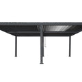 Aluminium Pergola 3x6m Anthrazit Lamellendach Wasserdicht Gartenpavillon Terrassenüberdachung