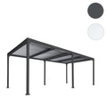 Aluminium Pergola 3x6m mit verstellbarem Lamellendach Terrassenüberdachung Anthrazit