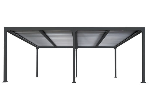 Aluminium Pergola 3x6m mit verstellbarem Lamellendach Terrassenüberdachung Anthrazit