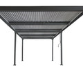 Aluminium Pergola 3x6m mit verstellbarem Lamellendach Terrassenüberdachung Anthrazit