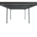 Aluminium Pergola 3x6m mit verstellbarem Lamellendach Terrassenüberdachung Anthrazit