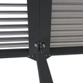 Aluminium Pergola 3x6m mit verstellbarem Lamellendach Terrassenüberdachung Anthrazit