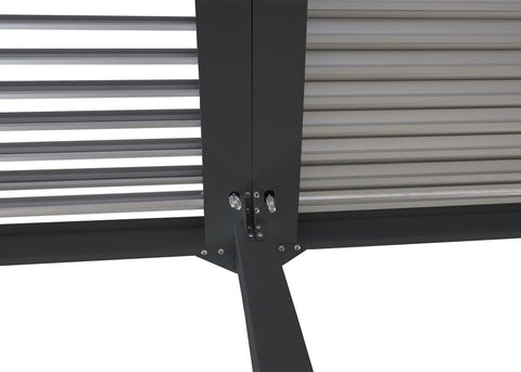 Aluminium Pergola 3x6m mit verstellbarem Lamellendach Terrassenüberdachung Anthrazit