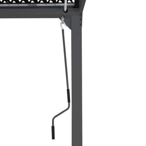 Aluminium Pergola 3x6m mit verstellbarem Lamellendach Terrassenüberdachung Anthrazit