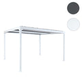 Alu-Pergola mit Lamellendach Terrassenüberdachung 3x3,7m Weiß