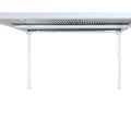 Alu-Pergola mit Lamellendach Terrassenüberdachung 3x3,7m Weiß