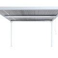 Alu-Pergola mit Lamellendach Terrassenüberdachung 3x3,7m Weiß