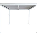 Alu-Pergola mit Lamellendach Terrassenüberdachung 3x3,7m Weiß