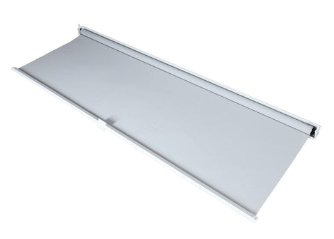 Aluminium Pergola 3x3,7m mit Lamellendach und 3 Seitenwänden - Weiß