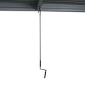 Aluminium Pergola 3x4m Anthrazit Lamellendach Pavillon Wasserdicht Sturmfest 100 km/h