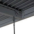 Aluminium Pergola C92 3x6m Anthrazit mit 6 Seitenwänden Lamellendach Pavillon