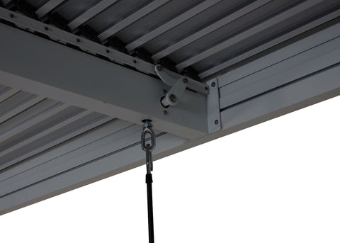 Aluminium Pergola 3x3m Anthrazit Lamellendach Pavillon Wasserdicht 100km/h Windfest