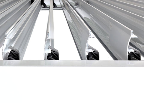 Premium Aluminium Pergola 3x3m Weiß mit Lamellendach & 4 Seitenwänden | Wasserdicht & Sturmfest