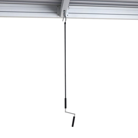 Aluminium Pergola C92 3x3m Weiß - Wetterfester Pavillon mit verstellbarem Lamellendach