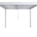 Aluminium Pergola C92 3x3m Weiß - Wetterfester Pavillon mit verstellbarem Lamellendach