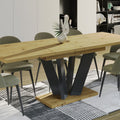 Ausziehbarer Esstisch "Alex" 130-210cm (Eiche Artisan) von Endo-Möbel bei coso-home