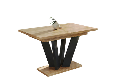 Ausziehbarer Esstisch "Alex" 130-210cm (Eiche Craft Gold) von Endo-Möbel bei coso-home