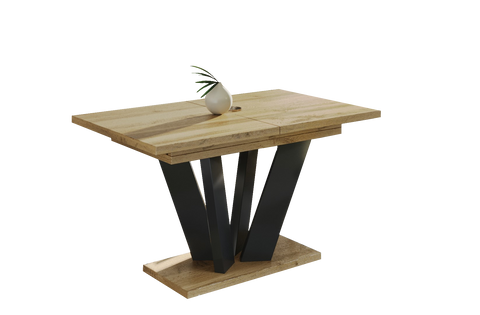 Ausziehbarer Esstisch "Alex" 130-210cm (Eiche Wotan) von Endo-Möbel bei coso-home