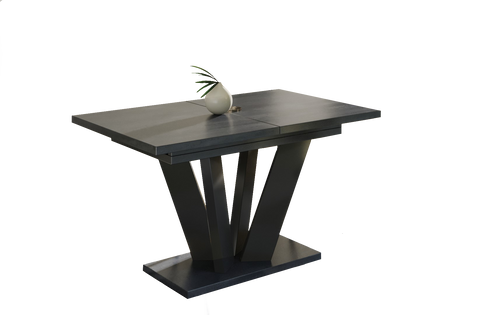 Ausziehbarer Esstisch "Alex" 130-210cm (Beton Dunkel) von Endo-Möbel bei coso-home