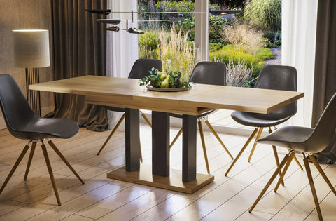 Ausziehbarer Esstisch "Appia" 130-210cm (Eiche Natur) von Endo-Möbel bei coso-home
