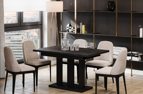 Ausziehbarer Esstisch "Appia" 130-210cm (Beton Dunkel) von Endo-Möbel bei coso-home