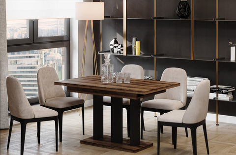 Ausziehbarer Esstisch "Appia" 130-210cm (Eiche Monastery) von Endo-Möbel bei coso-home