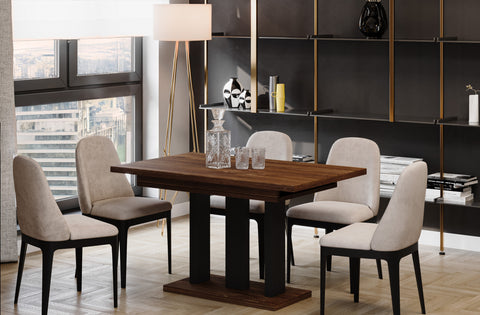 Ausziehbarer Esstisch "Appia" 130-210cm (Eiche Stirling) von Endo-Möbel bei coso-home