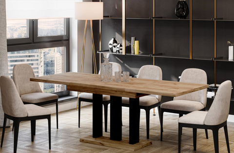Ausziehbarer Esstisch "Appia" 130-210cm (Eiche Craft Gold) von Endo-Möbel bei coso-home