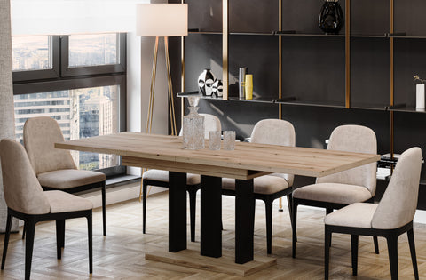 Ausziehbarer Esstisch "Appia" 130-210cm (Eiche Evoke) von Endo-Möbel bei coso-home