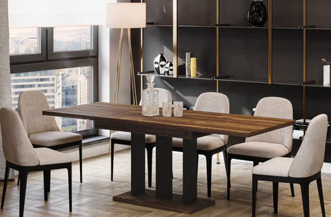 Ausziehbarer Esstisch "Appia" 130-210cm (Eiche Stirling) von Endo-Möbel bei coso-home