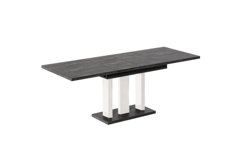 Ausziehbarer Esstisch "Appia Kaschmir" 130-210cm (Beton Dunkel) von Endo-Möbel bei coso-home