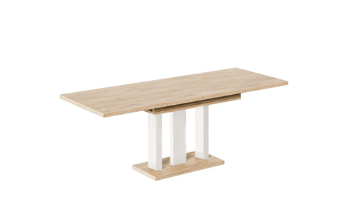 Ausziehbarer Esstisch "Appia Kaschmir" 130-210cm (Eiche Cremona) von Endo-Möbel bei coso-home