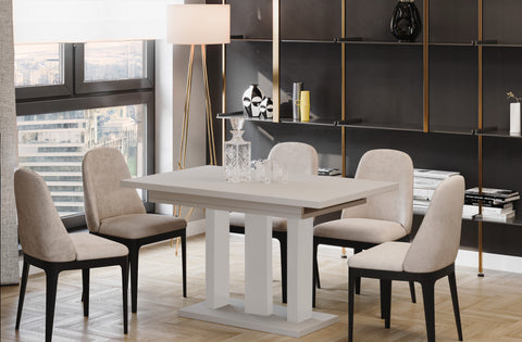 Ausziehbarer Esstisch "Appia Kaschmir" 130-210cm (Kaschmir Beige) von Endo-Möbel bei coso-home