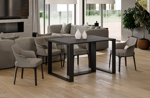 Ausziehbarer Esstisch Borys (Beton Dunkel) von Endo-Möbel bei coso-home