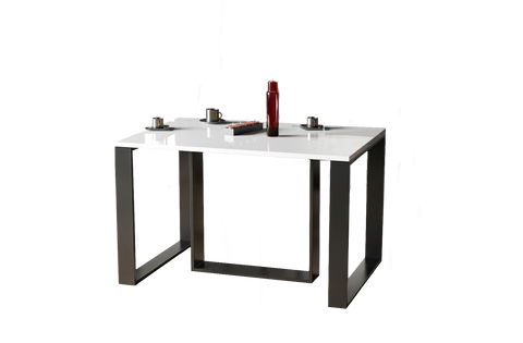 Ausziehbarer Esstisch Borys (Weiß Hochglanz) von Endo-Möbel bei coso-home